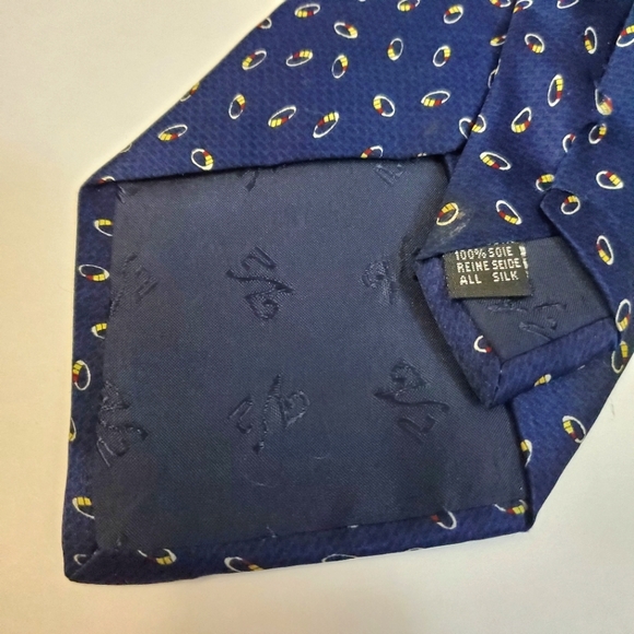 Versace Classic V2 Navy Blue Silk Tie - Picture 6 of 8